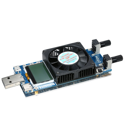 

Multi-functional 02A3A 35W LCD USB Electronic Load Tester Module Adjustable Constant Current Resistance Power Battery Tester wit