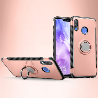 

Fivice Huawei nova 3 case PC metal ring shell magnetic car bracket TPU phone case