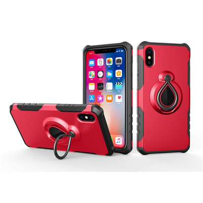 

Fivice iPhone X Case TPU Water Drop Ring Stand Car Power Magnetic Drop-proof Phone Case
