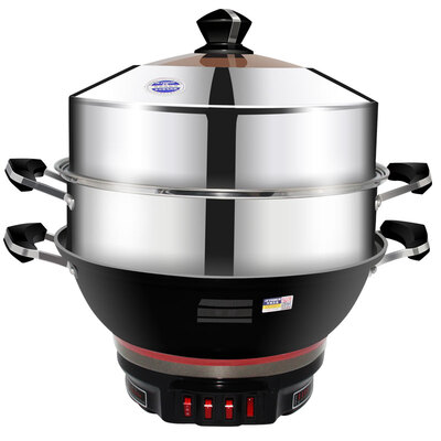 

Hemisphere Peskoe ZF-34 55L multi-function electric cooker 34CM electric pot cast iron anti-overflow thickening electric pot wipers