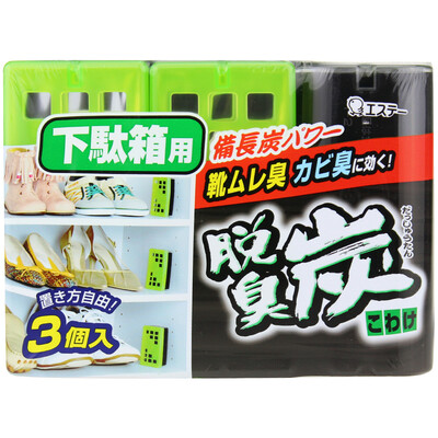 

[СТ] Япония импортировала обувную коробку дезодорирующим уголь сильной адсорбции 55 г * 3 с тремя нагружать активированный уголь устраняет неприятные запахи