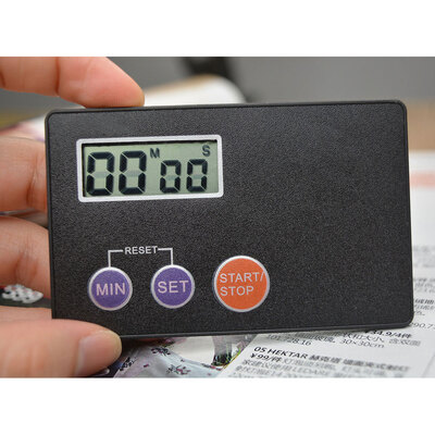 

MyMei Useful Pocket Credit Card Size Timer Kitchen Cooking Countdown Study Rest