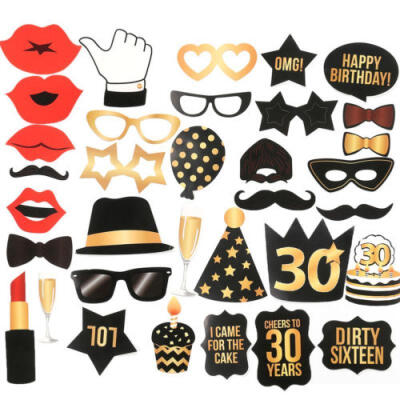 

CA DIY Photo Booth Props Mask Mustache Stick Wedding Birthday Party Decorations