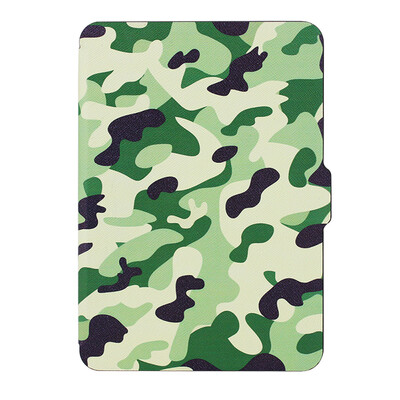 

Camo Leather magnetic smart cover case for Amazon kindle paperwhite 1/2/3 2013 cover case 1PCS