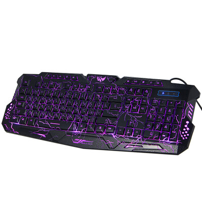 

M - 200 Bilingual Russian English Gaming Keyboard 3 Backlight Modes USB Powered 19 Keys Conflict-free