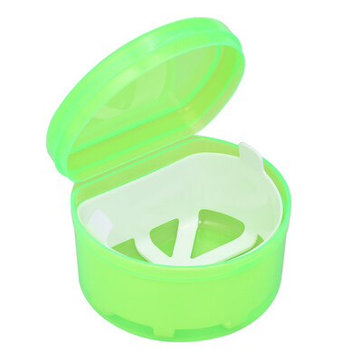 

1Pc Denture Box Denture Case Dental False Teeth Cleaning Box Denture Bath Container Retainer Denture Holder