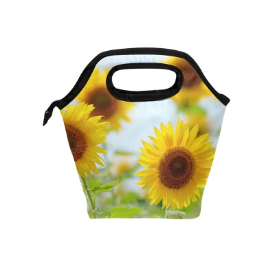 

Sunflower Lunch Bag Tote Bag Travel Picnic Organizer Lunch Holder Handbags Lunch Bag Box