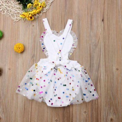 

Infant Baby Girl Polka Dot Romper Clothes Skirt Bodysuit Playsuit Jumpsuit Dress