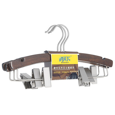 

[Jingdong supermarket] Qiao days the hanger racks solid wood hanger men trousers folder 3 only installed QTX8324