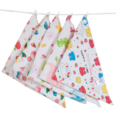 

Long love for a long time 9i9 baby saliva towel towel 5 sets cotton double-wall brace 15062