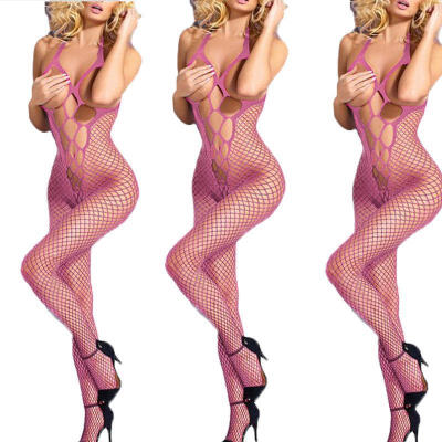 

Women Sexy Fishnet Open Crotch Body Stocking Bodysuit Nightwear Lingerie Dress