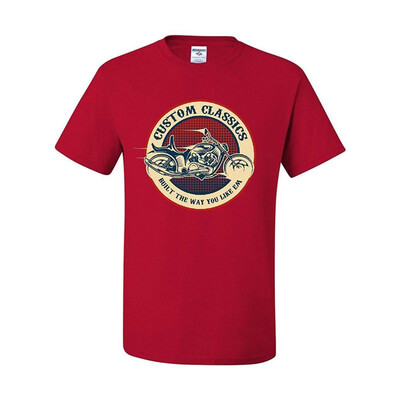 

Custom Classics T-Shirt Chopper Bobber Biker RTE 66 Live to Ride Tee Shirt