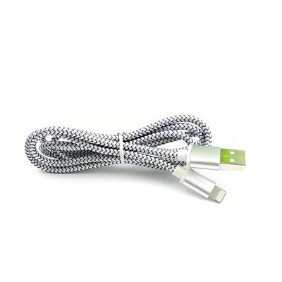 

Charger Data USB Cable For iPhone Fast Charger Colorful Braided Nylon Aluminum Fastest 1M 2M 3M