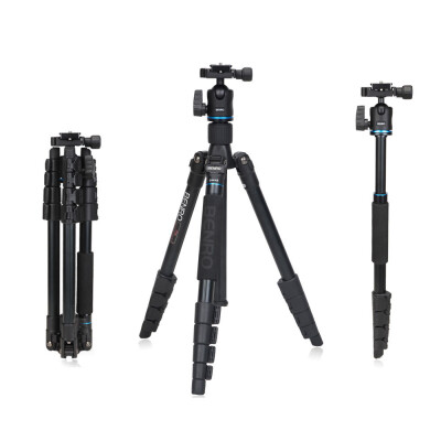 

Benro IT15 Portable Aluminum Alloy Travel Tripod Kit with Ball Head Monopod for Canon Nikon Pentax Camera & DV