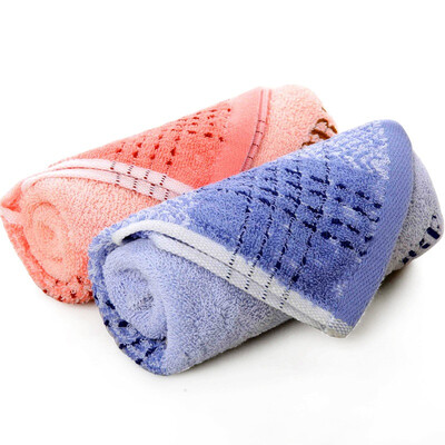 

Gold Bedding Home Textile Red Gold Grid G1026C cotton towel blue and green color 2 installed