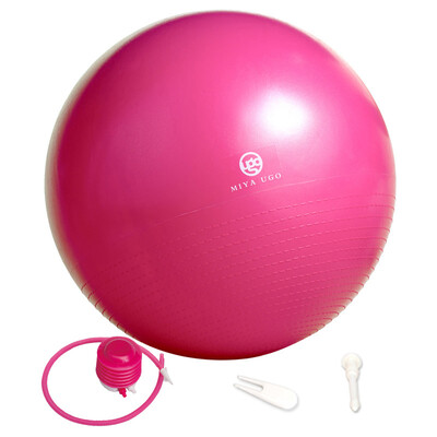 

Yiyi MIYA UGO yoga ball positioning thick explosion-proof fitness ball pregnant women midwifery birth ball red rose 55cm