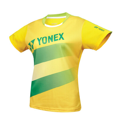 

YONEX YONEX badminton tennis sportswear short sleeve T-shirt female yy Slim couple models 210246-450 yellow  / O