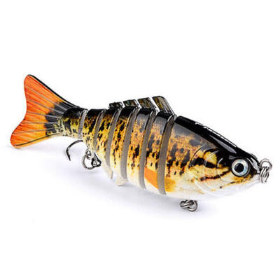 

4" & 6" Fishing Swimbait Lure Life-like Perch Rainbow Crappie Bluegill Striper