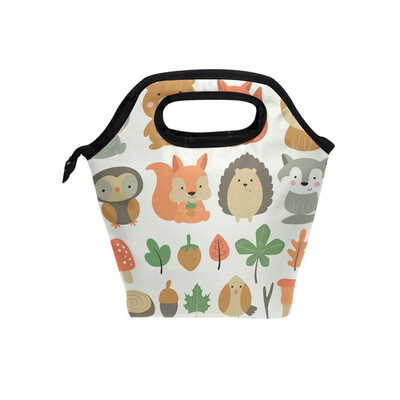 

Lunch Bag Tote Bag Forest Animals Travel Picnic Organizer Lunch Holder Handbags Lunch Bag Box