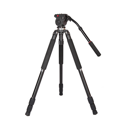 

JY0509A Aluminum Alloy DSLR Photography Camera Camcorder Video Tripod with Fluid Drag Head Padded Bag