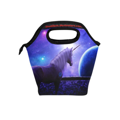 

Lunch Bag Tote Bag Sci Fi Unicorn Travel Picnic Organizer Lunch Holder Handbags Lunch Bag Box