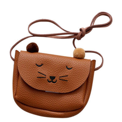 

UK New Children Girls Cute PU Leather Messenger Bag Handbag Shoulder Bag