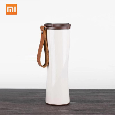 

Xiaomi S-U45W 430ML Vacuum Flask LED Temperature Sensor with Genuine Leather String 304 FDA Stainless Steel Insulation Water Mil