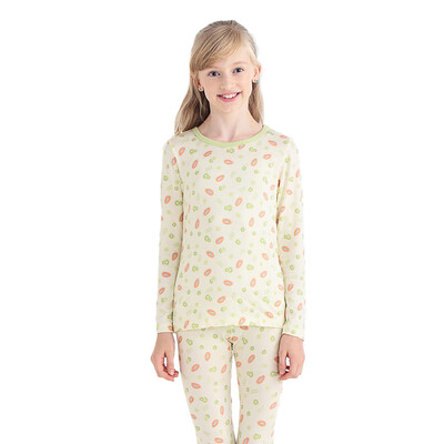 

VIV & LUL children's underwear sets girls autumn clothes autumn pants sets modal DL117159 tender yellow at the end of full 130cm