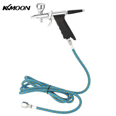 

KKmoon Professional Double Action Multi-Purpose Gravity Feed Spray Gun Trigger Airbrush Set with Hose 3 Tips 3 Cups Spray Model Ai