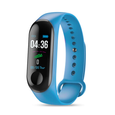 

M3 Smart Bracelet Color Touch Screen Fitness Tracker Blood Pressure Heart Rate Monitor Smart Band For IOS Android Xiaomi