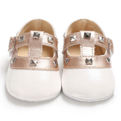 

Newborn Baby Girls Bow Princess Shoes Anti-slip Soft Sole Crib Sneaker Prewalker