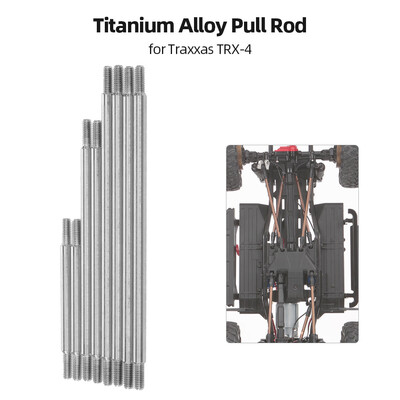 

8pcs Titanium Alloy Pull Rod for 110 Traxxas TRX-4 RC Crawler Truck Off-road Car