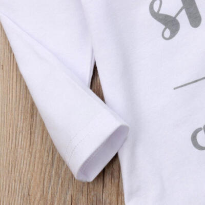 

USA Newborn Baby Boy Girl Long Sleeve Romper Bodysuit Jumpsuit Clothes Outfits