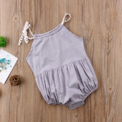 

Fashion Kids Baby Girl Strap Romper Jumpsuit Clothes Outfit Sunsuit Summer 3M-3T