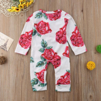 

2018 Newborn Baby Girls Romper Jumpsuit Bodysuit Infant Clothes Outfits Set