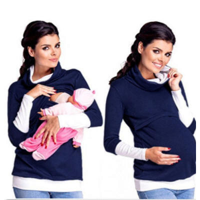 

USA Maternity Clothes Breastfeeding Tops Hoodies Nursing Tops For Pregnant Women