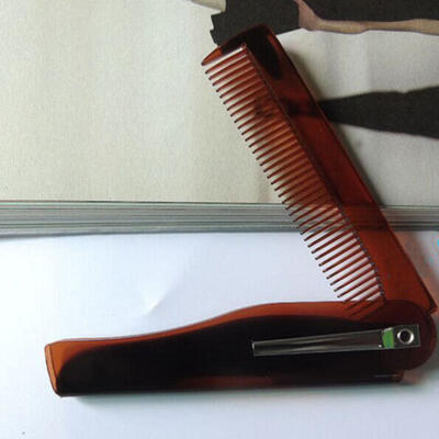 

Gents Mens Pocket Beard Hair Moustache Comb 6" Black Mens Grooming fine toothed