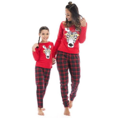 

USA Family Matching Adult Women Kids Baby Sleepwear Nightwear Pajamas Christmas