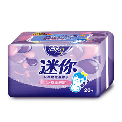 

Jie Ting (ladycare) mini sanitary napkin pad pack 8 packs (wings 180 * 60 + pad 145 * 40)