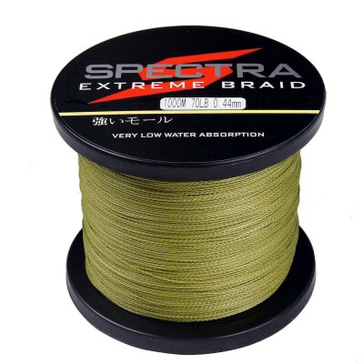 

100M-2000M 6LB-300LB Test Army Green 100%pe Dyneema Braided Fishing Line