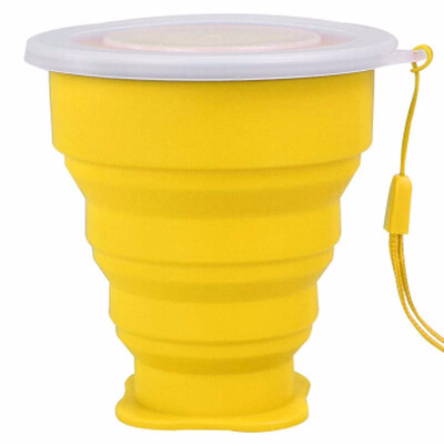 

Outdoor Silicone Collapsible Travel Cup Moutaineering Retractable Water Bottle