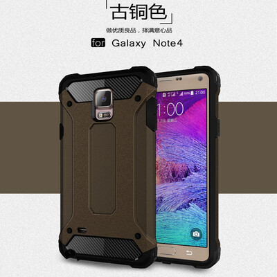 

Fivice Samsung Galaxy Note 4 case Luxury Silicone Diamond Armor PC Hard Shell Phone Case