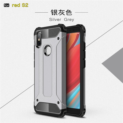 

Fivice Xiaomi Redmi S2 case Luxury Silicone Diamond Armor PC Hard Shell Phone Case