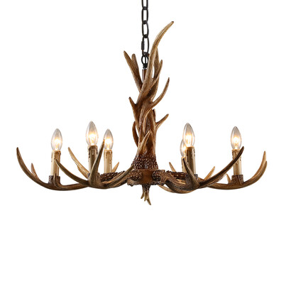 

Rural Antlers Retro Droplight Archaize Creative for Bedroom Villa