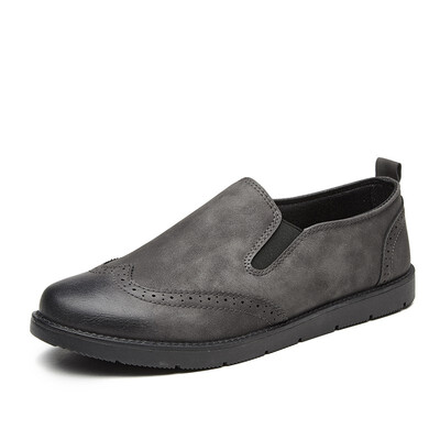 

Mens Slip-On leather shoes British casual shoes