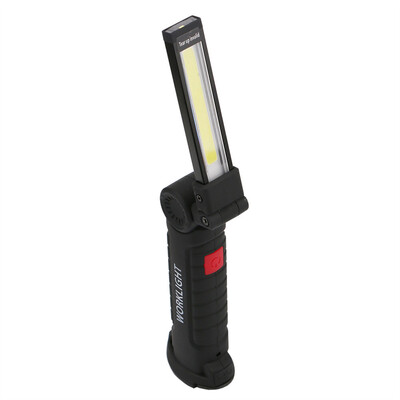 

HKV Light Portable Maintenance Flashlight Hand Torch Lamp With Magnet Hook Built-in Battery