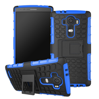 

Fivice LG G4 Case TPU anti-fall tire pattern back clip bracket phone case
