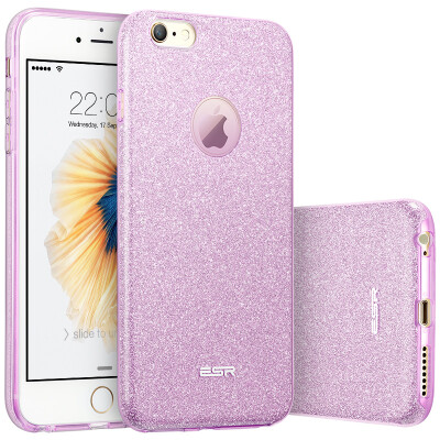 

ESR iPhone6 ​​ 6s mobile phone case case 47 inch Apple 6 6s mobile phone case Flash powder shatter-resistant protection Soft Shell Makeup Series Purple Goddess