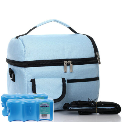 

V-Coool breast milk storage kit with blue ice