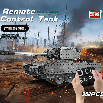 

RC Battle Tank Car Building Blocks Educational Toys Stainless Steel Remote Control RC Toy Gift for Kids Boys 952pcs